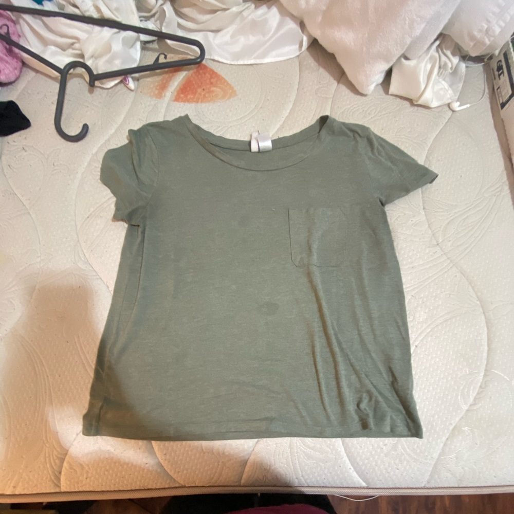 Olive green top